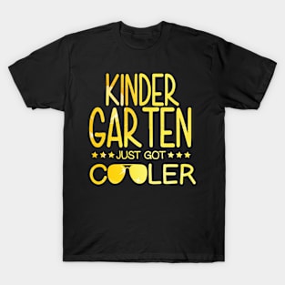 Kindergarten Just Got Cooler Back To School Boy Gift T-Shirt